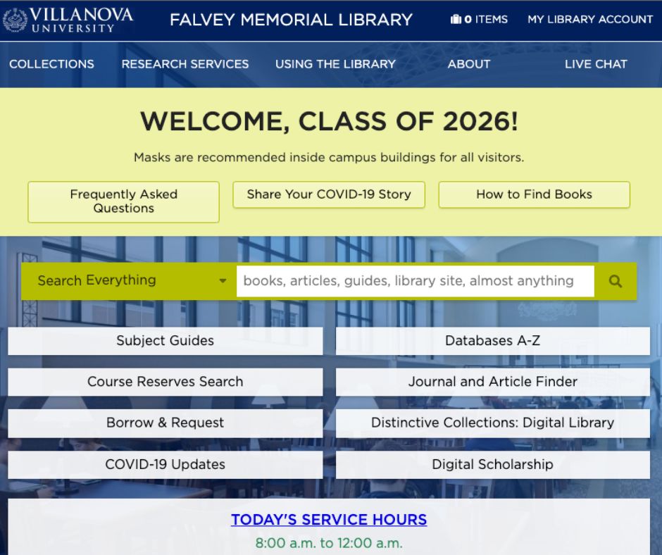 Falvey Library :: DIgital Humanities/Digital Library